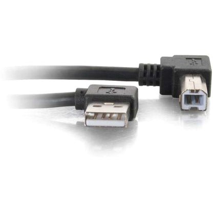 C2G 5m USB 2.0 Right Angle A/B Cable - Black (16.4ft)