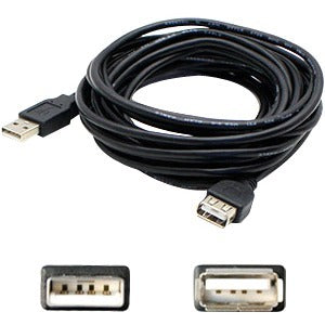 AddOn 6ft HP Q6264A Compatible USB 2.0 (A) Male to USB 2.0 (B) Male Black Cable