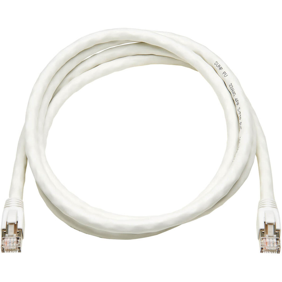 Tripp Lite Cat8 Patch Cable 25G/40G Certified Snagless M/M PoE White 6ft