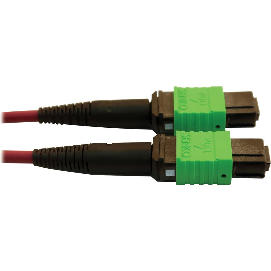 Tripp Lite Multimode Fiber Optic Cable 400G OM4 Plenum MTP/MPO-APC F/F 3M