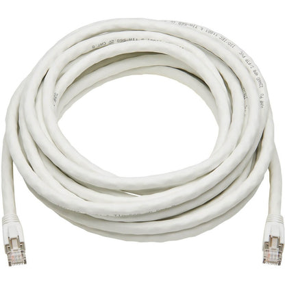 Tripp Lite Cat8 Patch Cable 25G/40G Certified Snagless M/M PoE White 25ft