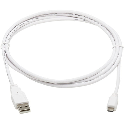 Tripp Lite Safe-IT USB-A to USB Micro-B Antibacterial Cable (M/M), USB 2.0, White, 6 ft.
