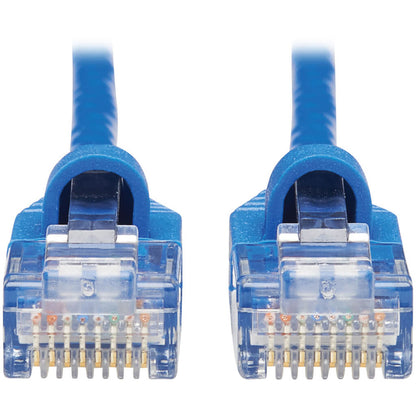 Tripp Lite Cat6a 10G Snagless Molded Slim UTP Network Patch Cable (M/M), Blue, 25 ft.