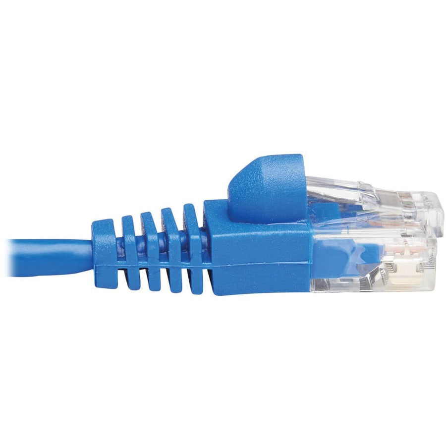 Tripp Lite Cat6a 10G Snagless Molded Slim UTP Network Patch Cable (M/M), Blue, 25 ft.