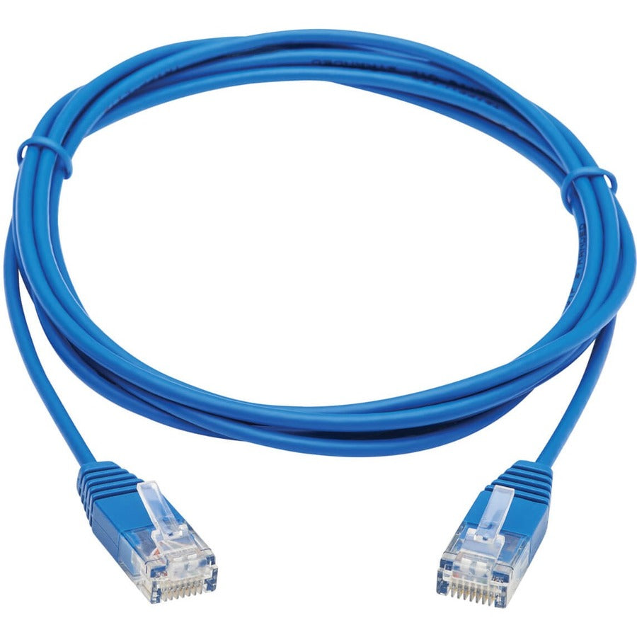 Tripp Lite Cat6 Gigabit Ethernet Cable Molded Ultra-Slim RJ45 M/M Blue 7ft