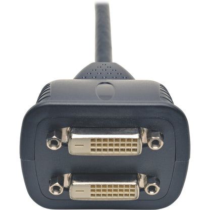 Tripp Lite 1ft DVI Y Splitter Video Monitor Cable DVI-D M/2xF 1'
