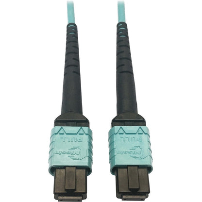 Tripp Lite Multimode Fiber Optic Cable OM4 Plenum 400G 50 24F MTP/MPO-PC F/F 3M