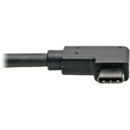 Tripp Lite USB C to USB-A Cable Right Angle 3.1 5 Gbps USB Type C M/F 6in