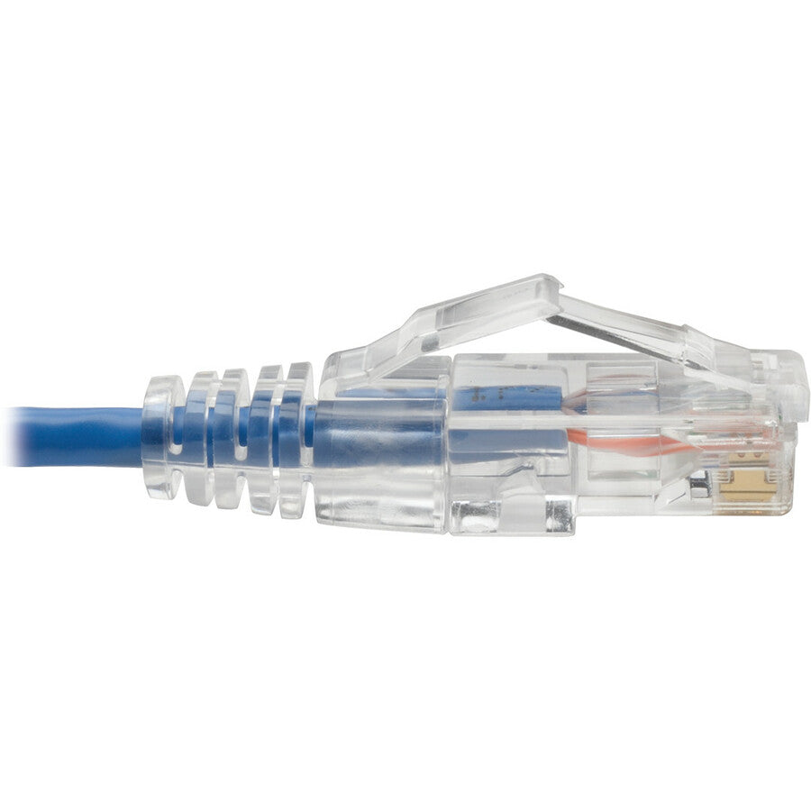 Tripp Lite Cat6 UTP Patch Cable (RJ45) - M/M, Gigabit, Snagless, Molded, Slim, Blue, 7 ft.