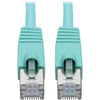 Tripp Lite Cat6a Ethernet Cable 10G STP Snagless Shielded PoE M/M Aqua 6ft