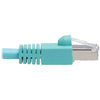 Tripp Lite Cat6a Ethernet Cable 10G STP Snagless Shielded PoE M/M Aqua 6ft