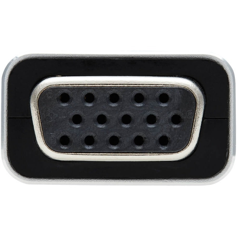 Tripp Lite USB C to VGA Adapter Cable Flat Thunderbolt 3 M/F Black 5in