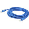 AddOn 50ft RJ-45 (Male) to RJ-45 (Male) Shielded Straight Blue Cat6A STP PVC Copper Patch Cable