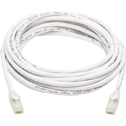 Tripp Lite Safe-IT Cat6a Ethernet Cable Antibacterial Snagless 10G MM 20ft