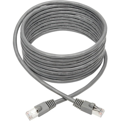 Tripp Lite Cat6a Ethernet Cable 10G STP Snagless Shielded PoE M/M Gray 25ft