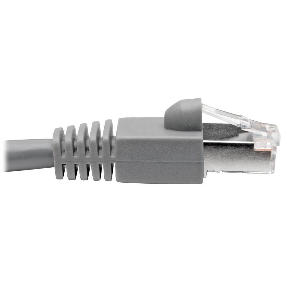 Tripp Lite Cat6a Ethernet Cable 10G STP Snagless Shielded PoE M/M Gray 25ft