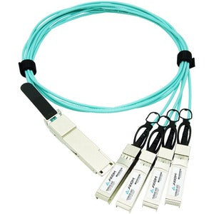 Axiom 40GBase-AOC QSFP to 4 SFP+ Active Optical Breakout Cable, 2-meter