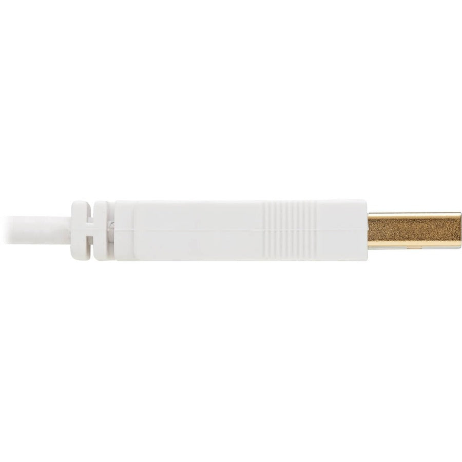 Tripp Lite Safe-IT USB-A to USB Mini-B Antibacterial Cable (M/M), USB 2.0, White, 3 ft.
