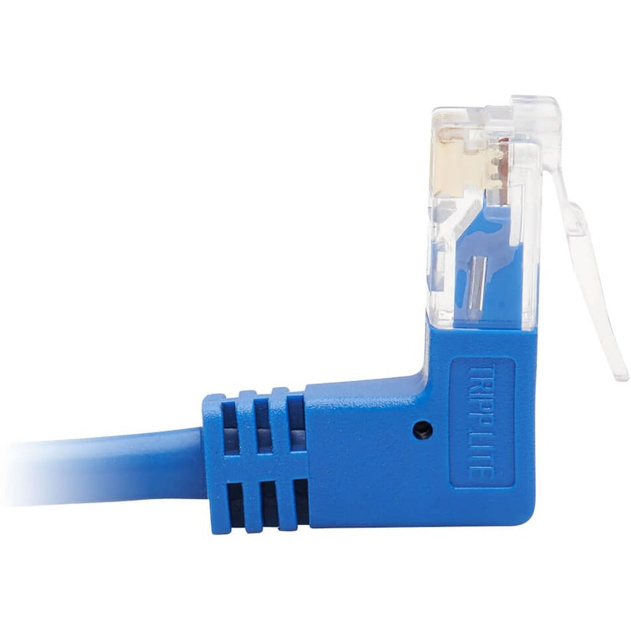 Tripp Lite Cat6 Ethernet Cable Up Angled UTP Slim Molded M/M RJ45 Blue 15ft