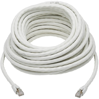Tripp Lite Cat8 Patch Cable 25G/40G Certified Snagless M/M PoE White 60ft