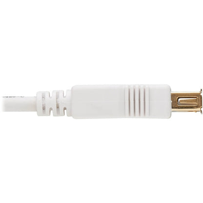 Tripp Lite Safe-IT USB-A Antibacterial Extension Cable (M/F), USB 2.0, White, 3 ft.