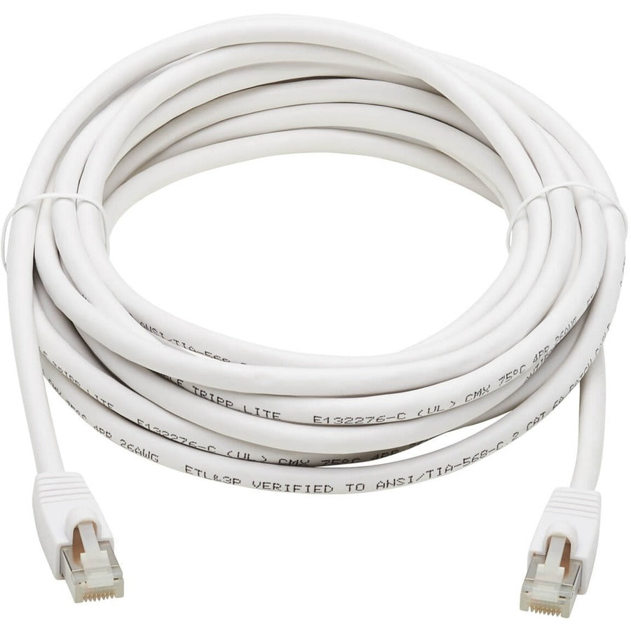 Tripp Lite Safe-IT Cat6a Ethernet Cable Antibacterial Snagless PoE M/M 25ft