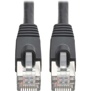 Tripp Lite Cat6a Snagless Shielded STP Patch Cable 10G, PoE Black M/M 30ft
