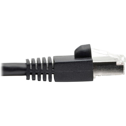 Tripp Lite Cat6a Snagless Shielded STP Patch Cable 10G, PoE Black M/M 30ft