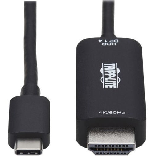 Tripp Lite USB C to HDMI Adapter Cable 4K60Hz HDR DP 1.4 Alt Mode Black 6ft