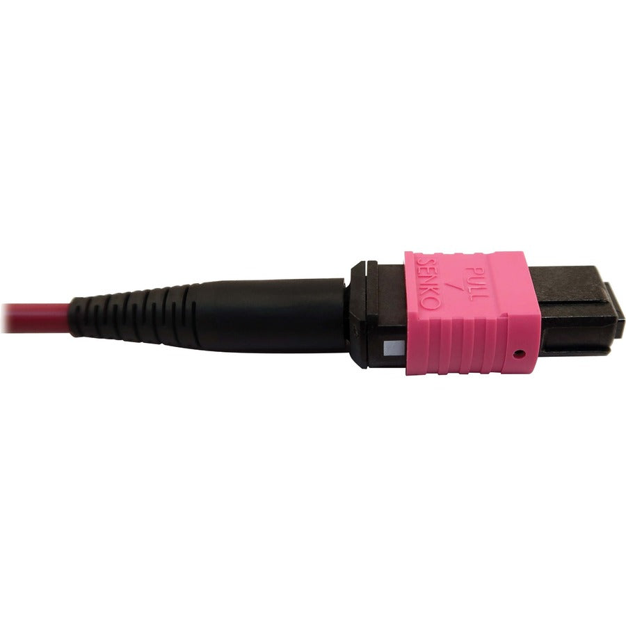 Tripp Lite Multimode Fiber Optic Cable 400G OM4 MTP/MPO-APC to MTP/MPO-UPC F/F 1M