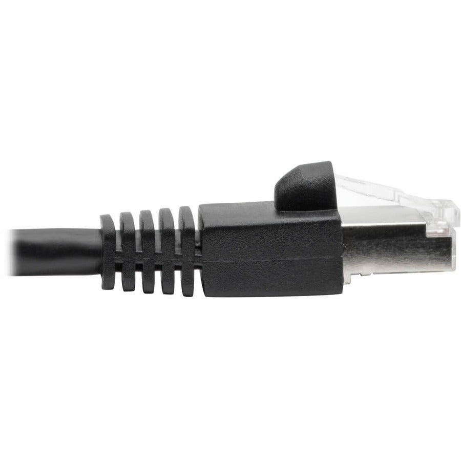 Tripp Lite Cat6a Ethernet Cable 10G STP Snagless Shielded PoE M/M Black 8ft