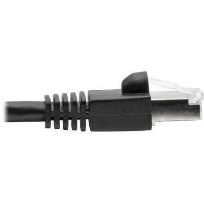 Tripp Lite Cat6a Ethernet Cable 10G STP Snagless Shielded PoE M/M Black 8ft