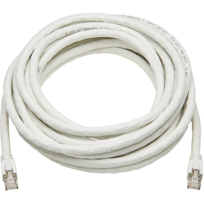 Tripp Lite Cat8 Patch Cable 25G/40G Certified Snagless M/M PoE White 40ft