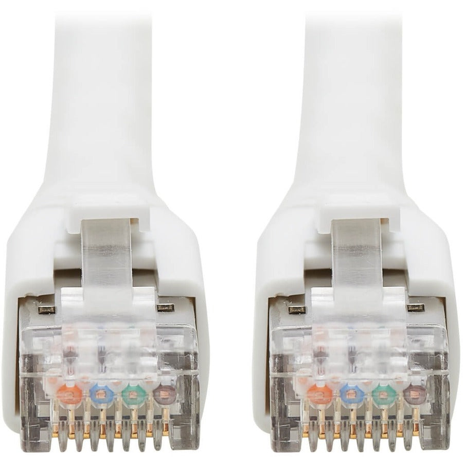 Tripp Lite Cat8 Patch Cable 25G/40G Certified Snagless M/M PoE White 40ft