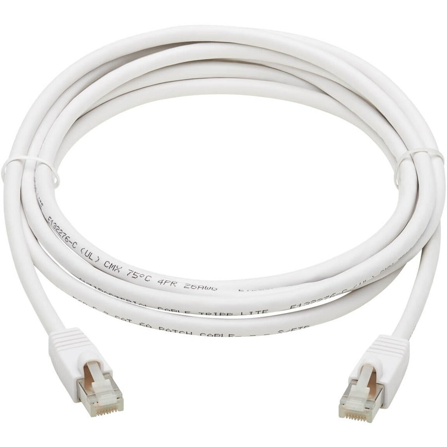 Tripp Lite Safe-IT Cat6a Ethernet Cable Antibacterial Snagless PoE M/M 10ft