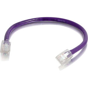 C2G 6in Cat6 Non-Booted Unshielded (UTP) Network Patch Cable - Purple