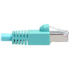 Tripp Lite Cat6a Snagless Shielded STP Patch Cable 10G, PoE, Aqua M/M 3ft
