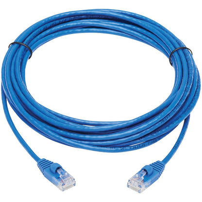 Tripp Lite Cat6a 10G Snagless Molded Slim UTP Network Patch Cable (M/M), Blue, 20 ft.