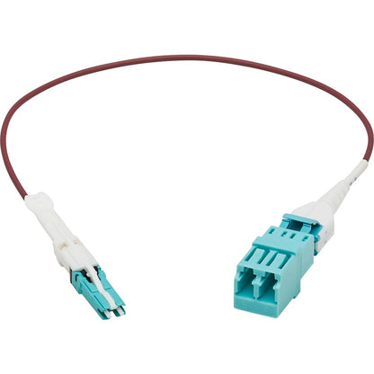 Tripp Lite Duplex MMF Fiber Optic Cable Adapter 400G OM4 M/F CS-PC LC-PC