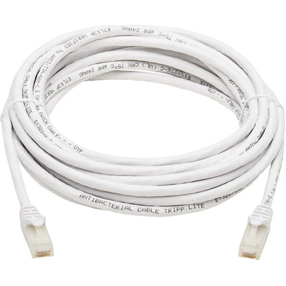 Tripp Lite Safe-IT Cat6a Ethernet Cable Antibacterial Snagless 10G MM 25ft