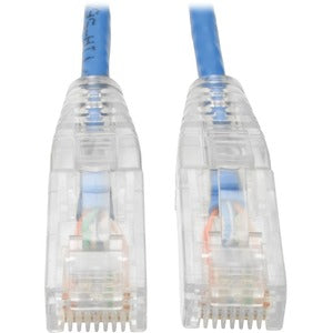 Tripp Lite Cat6 UTP Patch Cable (RJ45) - M/M, Gigabit, Snagless, Molded, Slim, Blue, 15 ft.