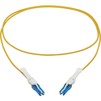 Tripp Lite Duplex Singemode 400Gb Fiber Optic Cable 9/125 OS2 LSZH Yellow 1M