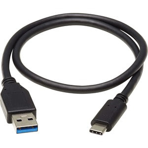 Tripp Lite USB C to USB-A Cable USB Type C 3.1 Gen 2, 10 Gbps M/M USB Type C 20in