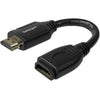 StarTech.com 6in High Speed HDMI Port Saver Cable with 4K 60Hz - Short HDMI 2.0 Male to Female Adapter Cable - Port Extender (HD2MF6INL)