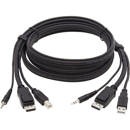 Tripp Lite DisplayPort KVM Cable Kit 3 in 1 4K USB 3.5 mm Audio 3xM/3xM 6ft