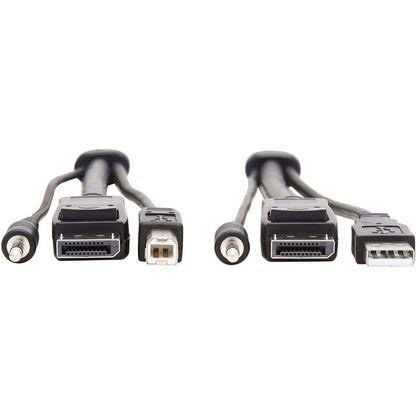 Tripp Lite DisplayPort KVM Cable Kit 3 in 1 4K USB 3.5 mm Audio 3xM/3xM 6ft