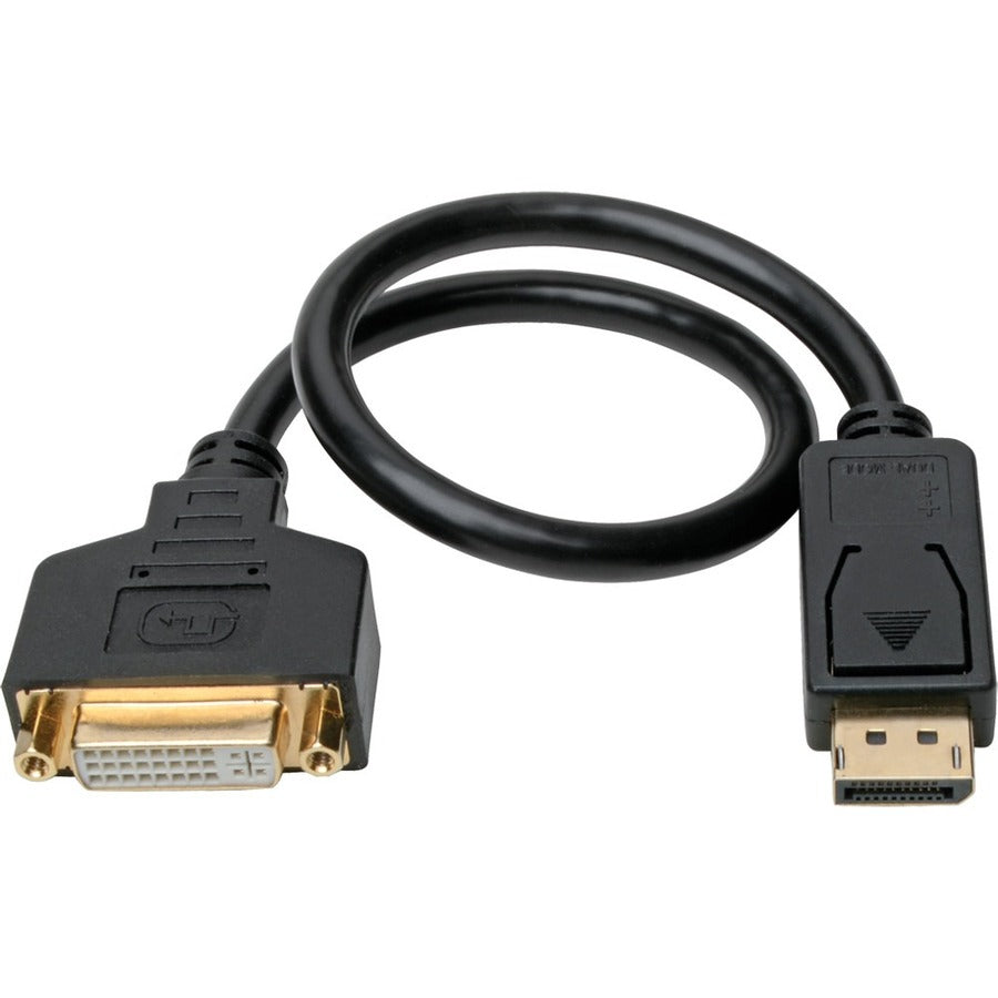 Tripp Lite DisplayPort to DVI Adapter Converter Cable M/F 1080p Black 1ft