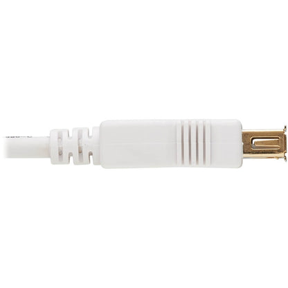 Tripp Lite Safe-IT USB-A Antibacterial Extension Cable (M/F), USB 2.0, White, 6 ft.