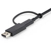 StarTech.com 3ft/1m USB-C Cable with USB-A Adapter Dongle, USB-C to C (10Gbps/PD), USB-A to C (5Gbps), 2-in-1 USB C Cable for Hybrid Dock