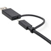 StarTech.com 3ft/1m USB-C Cable with USB-A Adapter Dongle, USB-C to C (10Gbps/PD), USB-A to C (5Gbps), 2-in-1 USB C Cable for Hybrid Dock